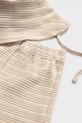 Mayoral komplet bawełniany niemowlęcy beżowy 1666.3B.Baby.PPY2