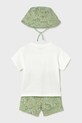 Mayoral komplet bawełniany dziecięcy 1667.3D.Baby.PPY2 zielony SS26