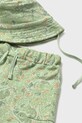 Mayoral komplet bawełniany dziecięcy zielony 1667.3D.Baby.PPY2