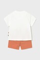Mayoral komplet bawełniany dziecięcy 1668.3D.Baby.PPY2 pomarańczowy SS26