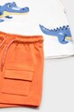 Mayoral komplet bawełniany dziecięcy pomarańczowy 1673.3J.Baby.PPY2
