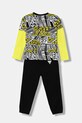 Guess komplet bawełniany dziecięcy N6RG00.K8HM4.PPY2 czarny SS26