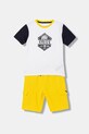 Παιδικό βαμβακερό σετ Guess στάμπα κίτρινο N6RG05.K8HM4.PPY2