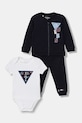 Guess komplet bawełniany niemowlęcy aplikacja granatowy P6RG06.KA6W4.PPY2