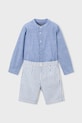 Παιδικό σετ με μια πινελιά λινό Mayoral 3216.5A.Mini.PPY2 μπλε SS26