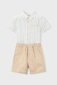 Otroški komplet z dodatkom lanu Mayoral 3217.5B.Mini.PPY2 bež SS26