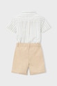 Dečki Otroški komplet z dodatkom lanu Mayoral 3217.5B.Mini.PPY2 bež