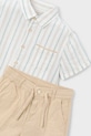 Otroški komplet z dodatkom lanu Mayoral bež 3217.5B.Mini.PPY2