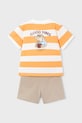 Хлопчик Дитячий бавовняний комплект Mayoral 3602.5D.Mini.PPY2 помаранчевий