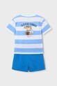 Mayoral komplet bawełniany dziecięcy 3602.5D.Mini.PPY2 niebieski SS26