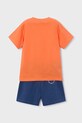 Pamučna dječja trenirka Mayoral 3606.5G.Mini.PPY2 narančasta SS26