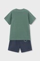 Mayoral komplet bawełniany dziecięcy 3606.5G.Mini.PPY2 zielony SS26