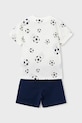 Mayoral komplet bawełniany dziecięcy 3607.5G.Mini.PPY2 niebieski SS26
