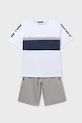 Mayoral komplet bawełniany dziecięcy 6688.7E.Junior.PPY2 biały SS26