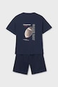 Chłopiec Mayoral komplet bawełniany dziecięcy 6689.7E.Junior.PPY2 granatowy