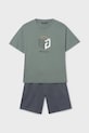 Mayoral komplet bawełniany dziecięcy 6690.7F.Junior.PPY2 zielony SS26
