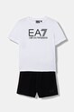 EA7 Emporio Armani komplet bawełniany dziecięcy nadruk biały 7B000302.AF10375
