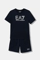 EA7 Emporio Armani komplet bawełniany dziecięcy nadruk granatowy 7B000302.AF10375