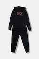 EA7 Emporio Armani gyerek pamut melegítő 7B000301.AF13512 fekete SS26