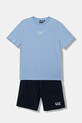 EA7 Emporio Armani komplet bawełniany dziecięcy bawełna niebieski 7B000294.AF10378