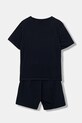 EA7 Emporio Armani komplet bawełniany dziecięcy 7B000294.AF10378 granatowy SS26
