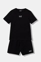 EA7 Emporio Armani komplet bawełniany dziecięcy bawełna czarny 7B000294.AF10378