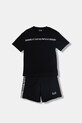 EA7 Emporio Armani komplet dziecięcy bawełniany czarny 7B000267.AF12874