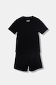 EA7 Emporio Armani komplet dziecięcy bawełniany 7B000267.AF12874 czarny SS26