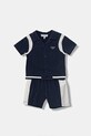 Emporio Armani komplet codzienny niemowlęcy z wiskozy granatowy EB001115.AF20699