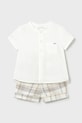 Дитячий комплект з домішкою льону Mayoral Newborn тканина бежевий 1270.1L.Newborn.PPY2