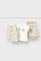 Βρεφικό βαμβακερό σετ Mayoral Newborn βαμβάκι μπεζ 1279.1L.Newborn.PPY2