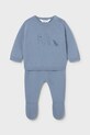 Mayoral Newborn komplet bawełniany niemowlęcy aplikacja niebieski 1502.1D.Newborn.PPY2