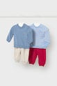 Σετ μωρού Mayoral Newborn 2-pack απλικέ κόκκινο 1628.1P.Newborn.PPY2
