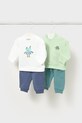 Mayoral Newborn komplet niemowlęcy 2-pack aplikacja zielony 1628.1P.Newborn.PPY2
