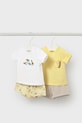Σετ μωρού Mayoral Newborn 2-pack απλικέ κίτρινο 1652.1E.Newborn.PPY2