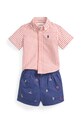 Komplet za bebe Polo Ralph Lauren tkanina bijela 320B21361001