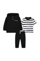 Σετ μωρού Karl Lagerfeld βαμβάκι μαύρο Z31073.71.81
