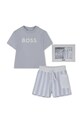 BOSS komplet codzienny dziecięcy bawełniany niebieski J53048
