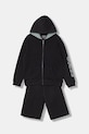 Guess komplet dresowy dziecięcy bawełniany czarny L6GG00.KA6R4.PPY2.M