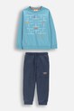 Coccodrillo σετ φόρμας παιδικό βαμβακερό μπλε WC6117408XXB