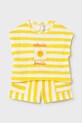 Detská bavlnená súprava Mayoral bavlna žltá 1208.4K.Baby.PPY2