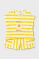 Detská bavlnená súprava Mayoral bavlna žltá 1208.4K.Baby.PPY2