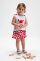 Mayoral komplet bawełniany niemowlęcy wzorzyste czerwony 1210.4N.Baby.PPY2