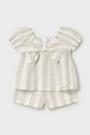 Mayoral komplet bawełniany niemowlęcy 1211.4A.Baby.PPY2 beżowy SS26