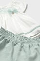 Mayoral komplet bawełniany niemowlęcy turkusowy 1212.4A.Baby.PPY2
