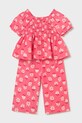 Mayoral komplet bawełniany dziecięcy 1513.4C.Baby.PPY2 różowy SS26