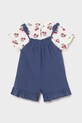 Mayoral komplet bawełniany niemowlęcy 1656.4G.Baby.PPY2 niebieski SS26