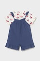 Mayoral komplet bawełniany niemowlęcy 1656.4G.Baby.PPY2 niebieski SS26