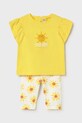 Παιδικό σετ Mayoral εμπριμέ κίτρινο 1751.4K.Baby.PPY2