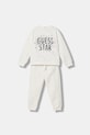 Guess dres bawełniany niemowlęcy 2-pack bawełna beżowy A6RG03.KA6R4.PPY2